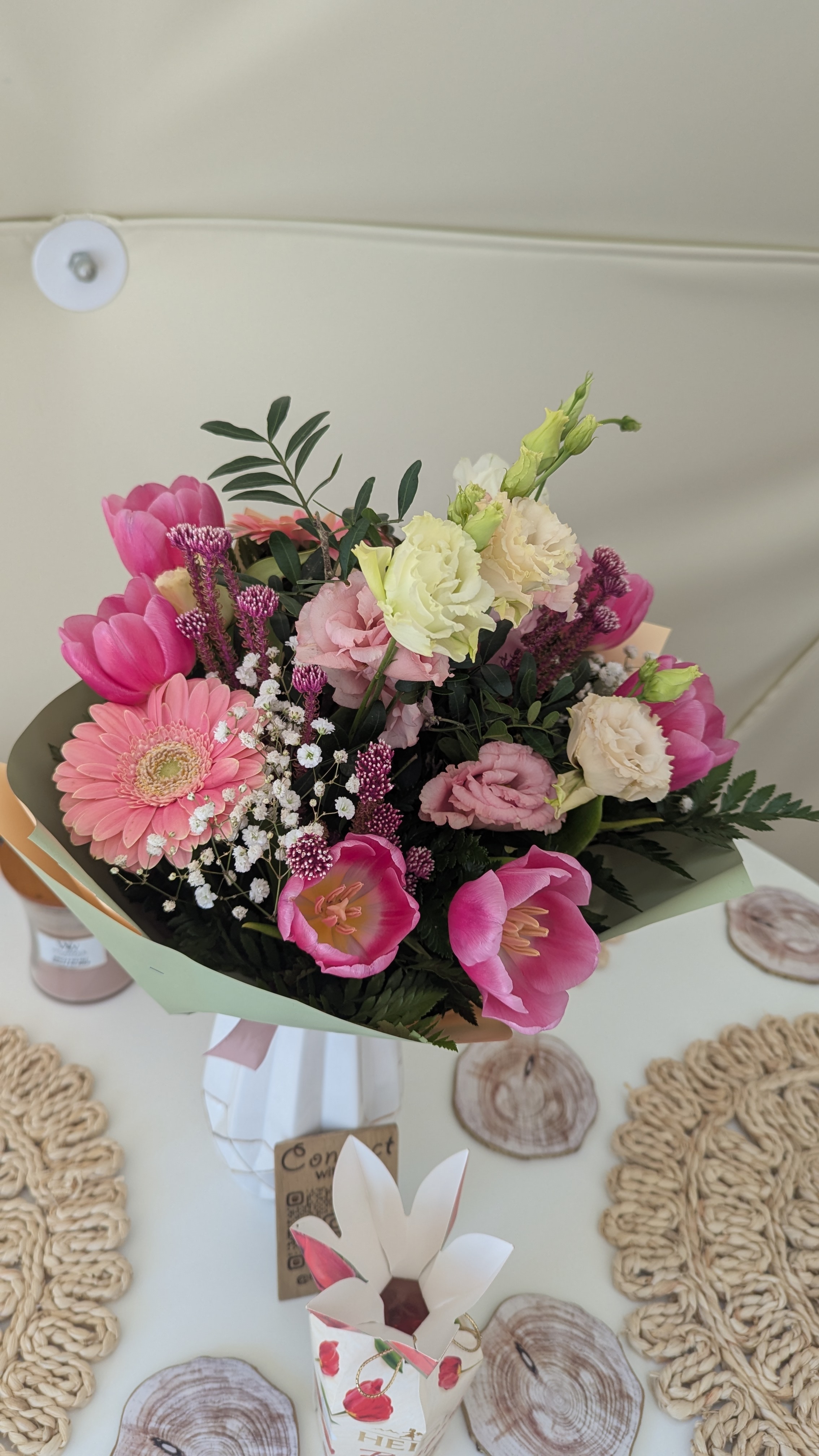 Birthday Flowers at Medve Dome