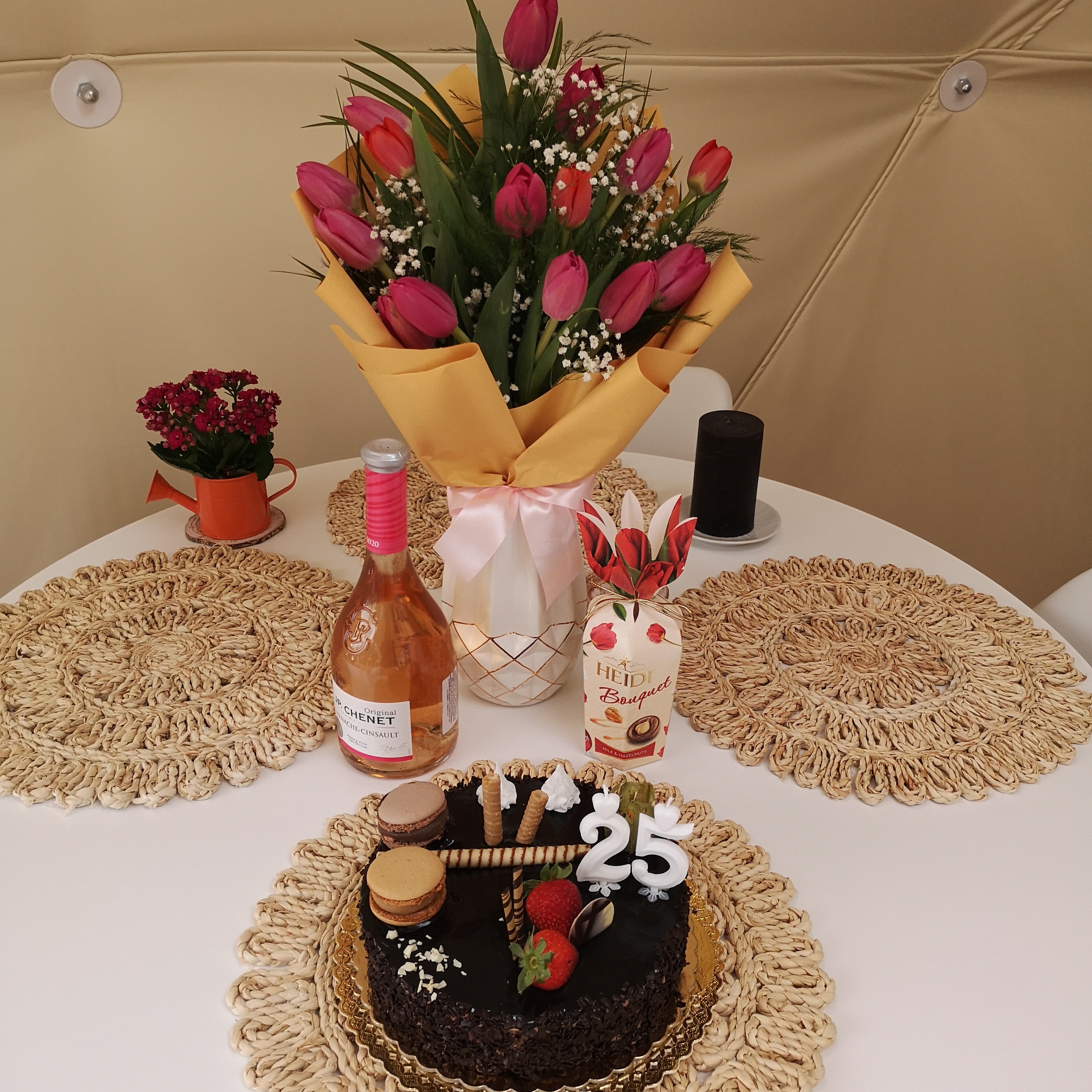 Birthday Flowers at Medve Dome